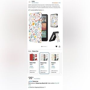 CoBak Stand Case Flower Sea for Kindle Paperwhite 12th Gen